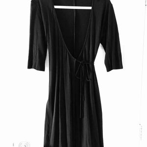 INTERMIX brand black wrap dress